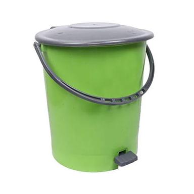 Green-Grey Foot Pedal Plastic Dustbin