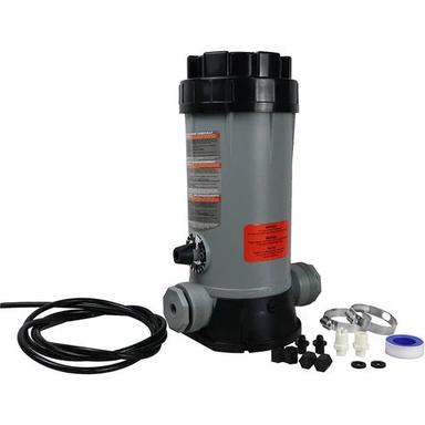 Grey Inline Swimming Pool Chemical Dispensers