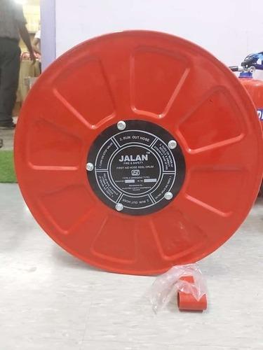 Red First Aid Fire Swinging Hose Reel Nozzle