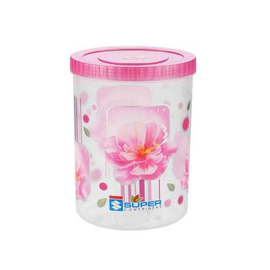 Pink 750 Ml Floral Container