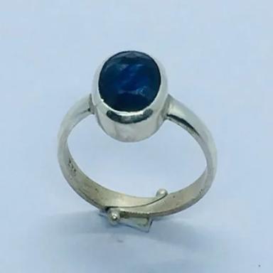 Oval Astrology Sterling Sapphire Neelam Ring