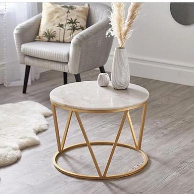 Round Marble White Center Table