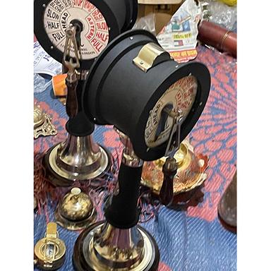 Marine Engine Room Telegraph Antique Table Top Brass