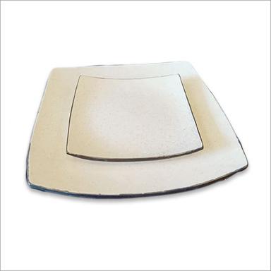 Ceramic Stoneware Square Plate Design: Modern