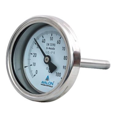 Silver 63 Mm Bi Metal Type Thermometer