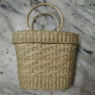 Kouna Grass Small Bag With Cane Handle Design Type: Factory Made