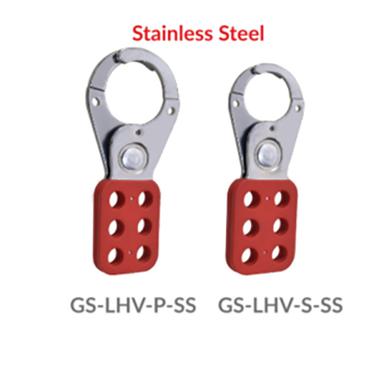Red Gs-Lhv-P-Ss Safety Lockout Hasp Vinyl Coated
