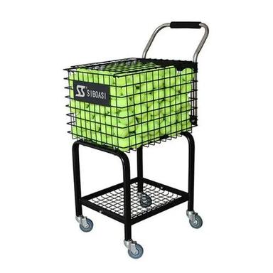 Black Metal Tennis Ball Pickup Basket