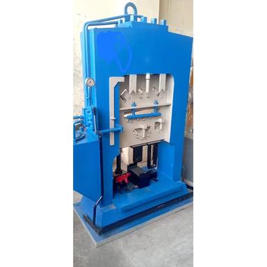 Blue Industrial Hydraulic Press