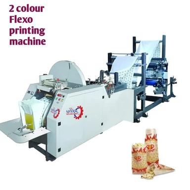 White Fully Automatic Stp Pbm 1418 Paper Bags Making Machine With Online Flexo Printing Machine