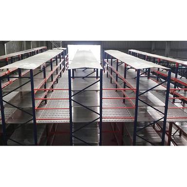 Silver Industrial Two Tier Racking System