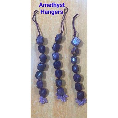 Round Amethyst Gemstone Hangers