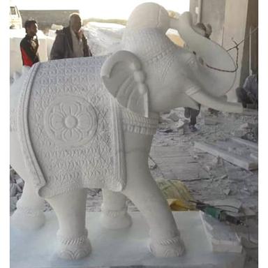 Marble Elephant Statue Water Fountain Size: Customized