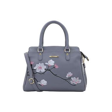 As Per Availability Ladies Embroidered Leather Hand Bag
