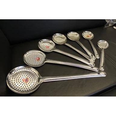 Silver Stainless Steel Frying Skimmer