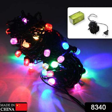 9MTR HOME DECORATION DIWALI AND WEDDING LED CHRISTMAS STRING LIGHT INDOOR AND OUTDOOR LIGHT FESTIVAL DECORATION LED STRING LIGHT MULTI COLOR LIGHT (36L 9 MTR) (8340)