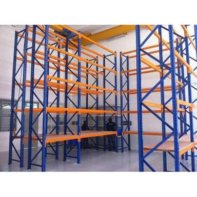 Orange-Blue Warehouse Storage Rack