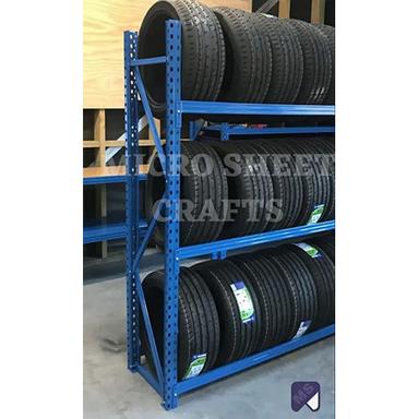 Blue Tyre Storage Racks
