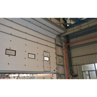 White Industrial Sectional Overhead Door