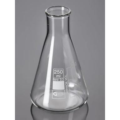 Transparent Flask Erlenmeyer Quartzware