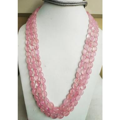 Pink Morganite Gemstone Necklace