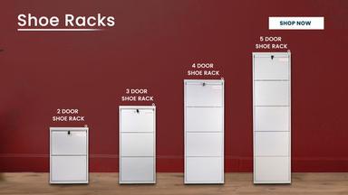 Mild Steel Shoes Rack No Assembly Required