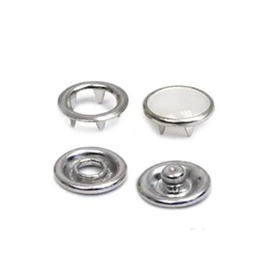 White Ring Press Studs Pearl Snap Button
