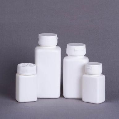 White Hdpe Oblong Tablet Containers
