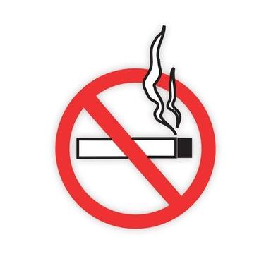Red No Smoking Zone Labels