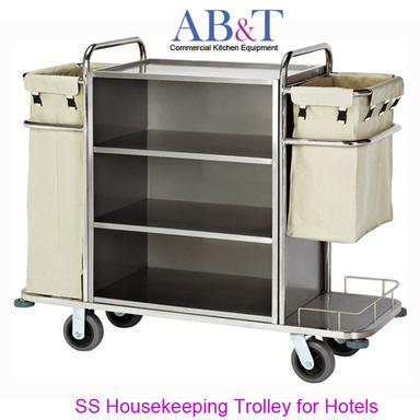 Housekeeping Trolley Stainless Steel
