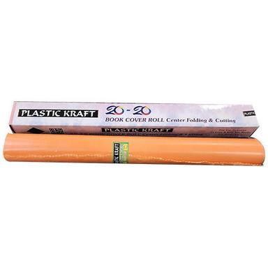 High Quality 14 Inch X 8M Orange Plastic Synthetic Book Cover Roll