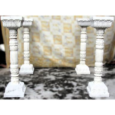 Indian White Marble Pillers
