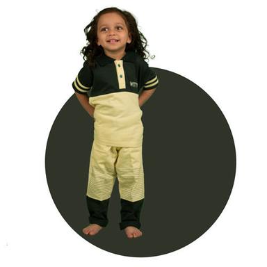Pre Primary Polo Neck T-Shirt With Track Pants Age Group: Kids