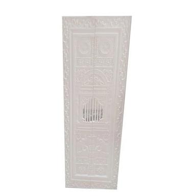 White Corian Acrylic Surface Jain Mandir Door