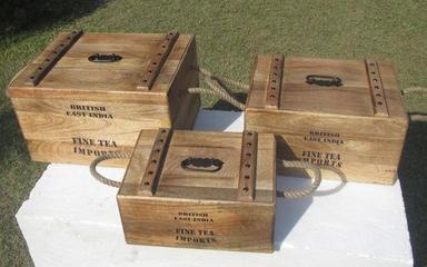 Set of 3 Decorative Wooden Caddy