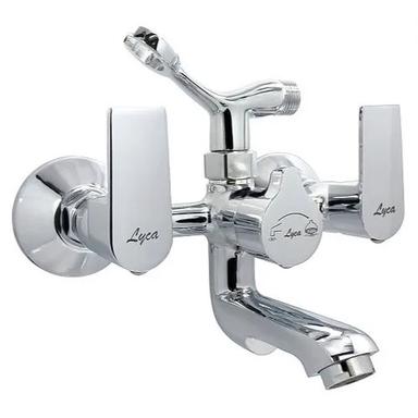 Silver Aria Collection Wall Mixer With Telephonic Arrangement
