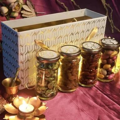 Cardboard Light And Wellness Gift Box Diwali Dryfruit Gift Box