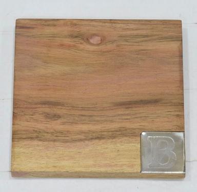 Wooden Square 'B' With Natural Finish