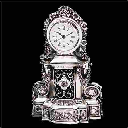 Silver Table Clock