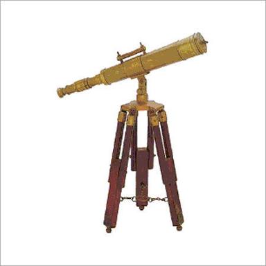 Handcrafted Telescope With Tripod Stand Size: Vary