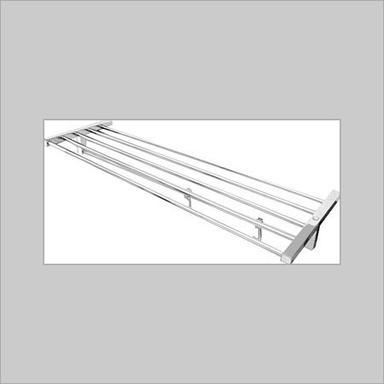 Rectangular Wall Mounted Reactangualr Shape Towel Rack With Rail And Hooks