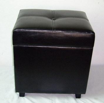 Faux Leather Living Room Ottoman No Assembly Required