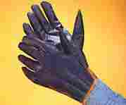 3310 Blue Nitrile Impregnated, Hosiery Fabric Lined Gloves