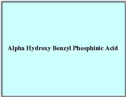 Alpha Hydroxy Benzyl Phosphinic Acid