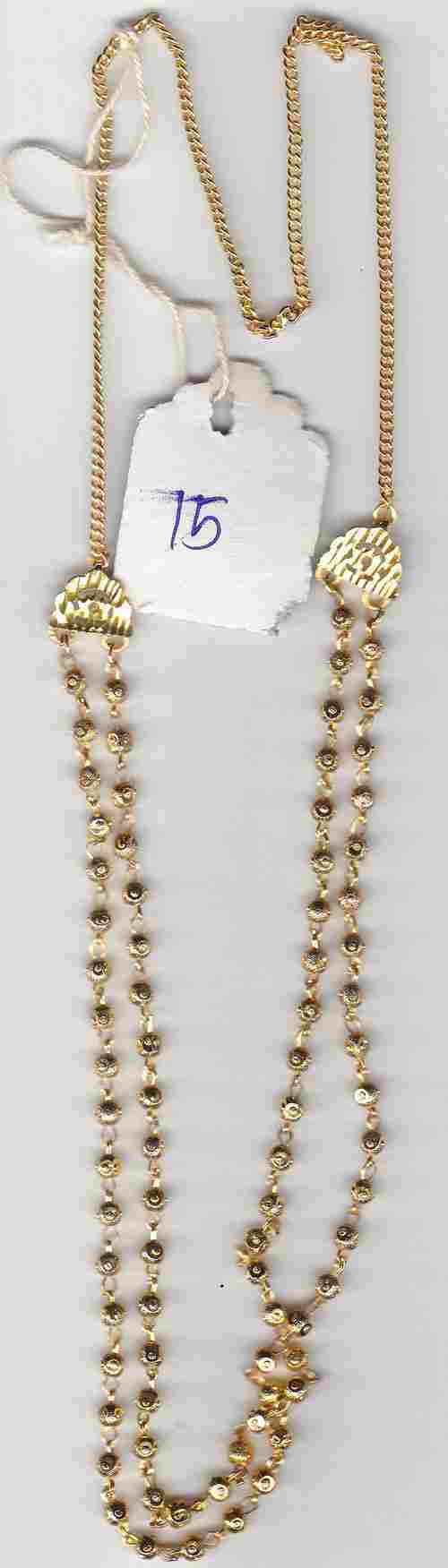 4mm Bindi Beads 2 Line Chain