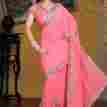 Fancy Pink Saree