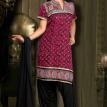 Pink And Black Patiala Suit