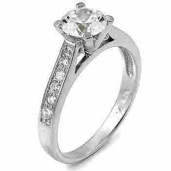 0.54 Ct Solitaire Ladies Diamond Ring