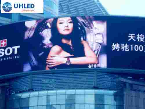 High Brightness Outdoor PH10mm Curved Advertising LED Display