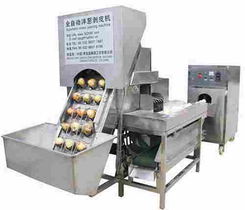 Full Automatic Onion Peeling And Root Cutting Machine